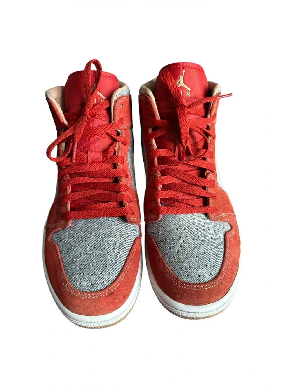 Air Jordan 1 Mid SE Denim Red DM4352-600 Men's  size 9.5